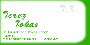 terez kokas business card